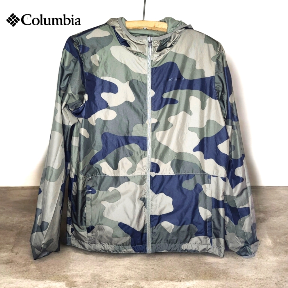 COLUMBIA Camouflage Reversible Boys Jacket - XLARGE (18/20)